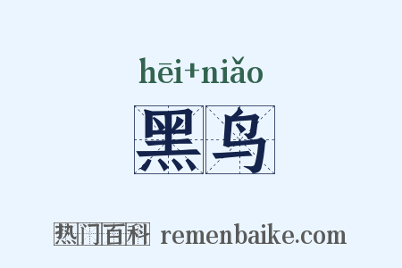 黑鸟是什么意思的图片